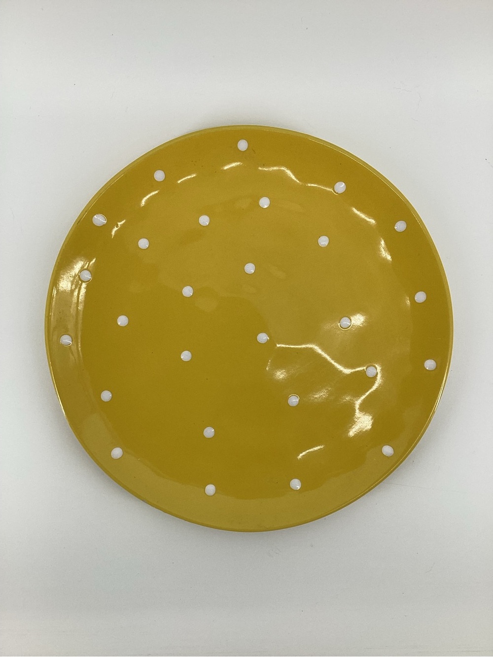 Maxwell Williams 11” Sprinkle Yellow Polka Dot Ceramic Plate